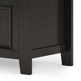 WYNDENHALL Halifax SOLID WOOD 36 inch Wide Transitional Small Entryway Storage Bench -  17"D x 36" W x 27.8"H