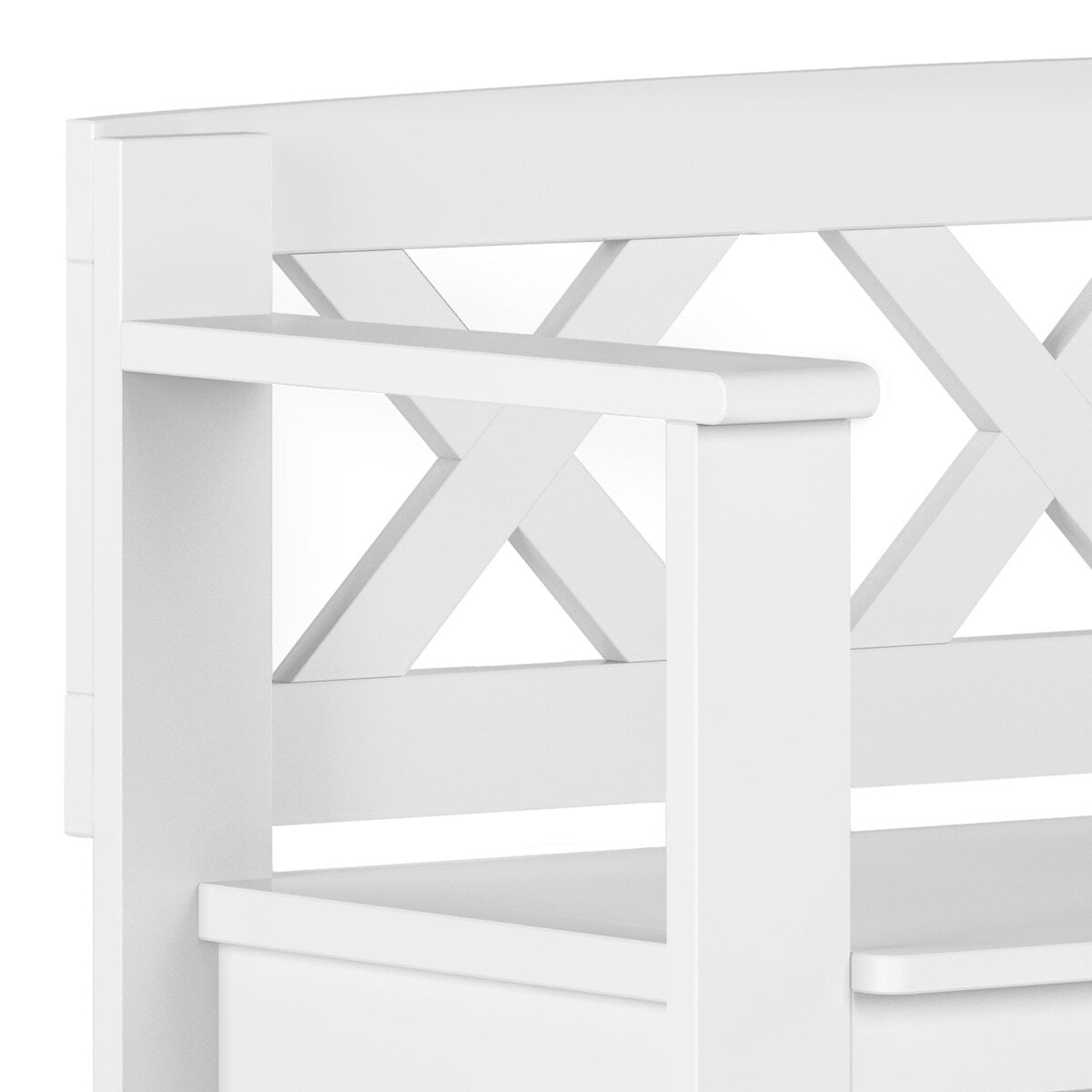 WYNDENHALL Halifax SOLID WOOD 36 inch Wide Transitional Small Entryway Storage Bench -  17"D x 36" W x 27.8"H