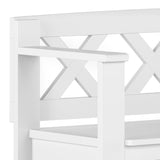 WYNDENHALL Halifax SOLID WOOD 36 inch Wide Transitional Small Entryway Storage Bench -  17"D x 36" W x 27.8"H