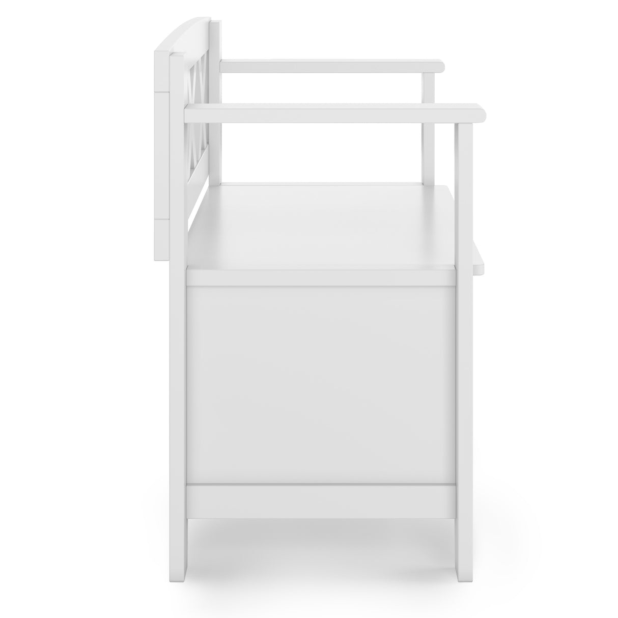 WYNDENHALL Halifax SOLID WOOD 36 inch Wide Transitional Small Entryway Storage Bench -  17"D x 36" W x 27.8"H