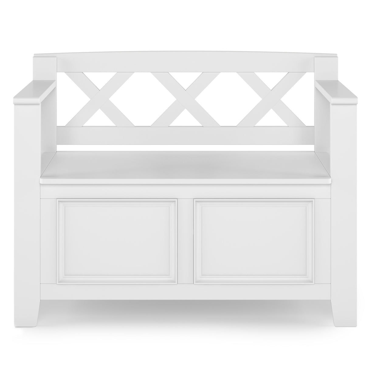 WYNDENHALL Halifax SOLID WOOD 36 inch Wide Transitional Small Entryway Storage Bench -  17"D x 36" W x 27.8"H