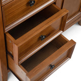 WYNDENHALL Halifax SOLID WOOD 37 inch Wide Transitional Medium Storage Cabinet - 37"w x 17"d x 36" h