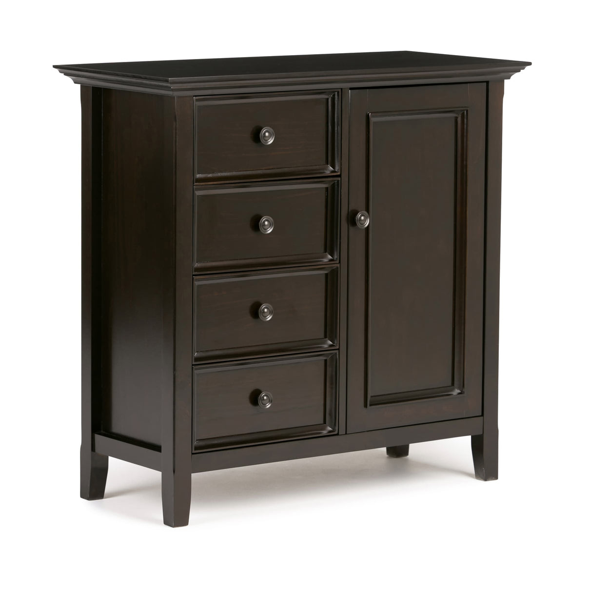 WYNDENHALL Halifax SOLID WOOD 37 inch Wide Transitional Medium Storage Cabinet - 37"w x 17"d x 36" h