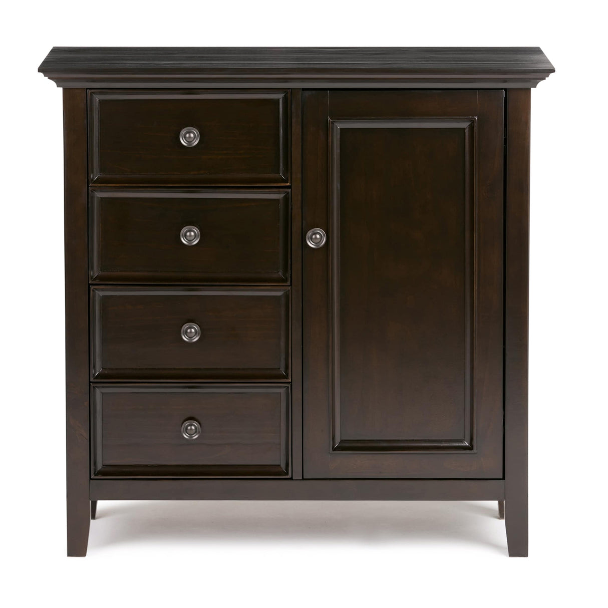 WYNDENHALL Halifax SOLID WOOD 37 inch Wide Transitional Medium Storage Cabinet - 37"w x 17"d x 36" h