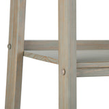 WYNDENHALL Hawkins SOLID WOOD 72 inch x 24 inch Modern Industrial Ladder Shelf with Storage - 24"w x 20"d x 72"h