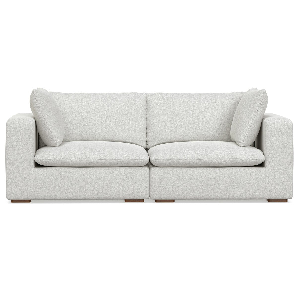 WYNDENHALL Marlee 2-Seater Modular Sofa in Velvety Chenille Performance Fabric