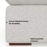 WYNDENHALL Marlee 2-Seater Modular Sofa in Velvety Chenille Performance Fabric