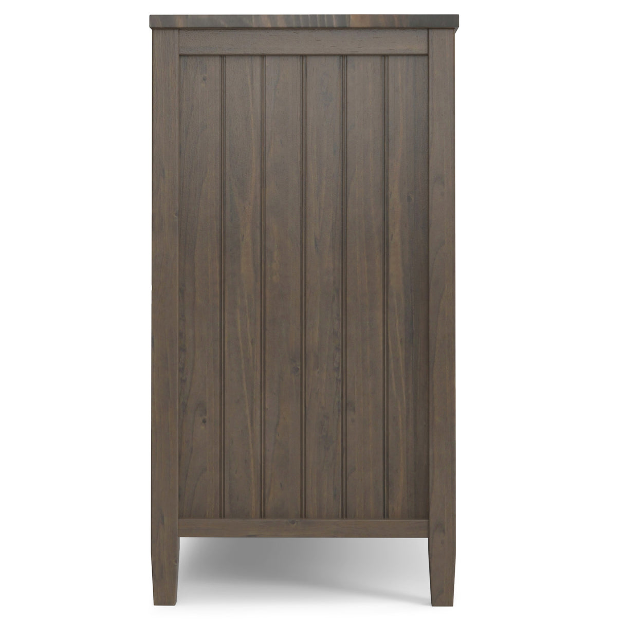 WYNDENHALL Rowan SOLID WOOD 60 inch Wide Contemporary Wide Storage Cabinet in Smoky Brown - 18"d x 60" w x 34"h