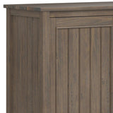 WYNDENHALL Rowan SOLID WOOD 60 inch Wide Contemporary Wide Storage Cabinet in Smoky Brown - 18"d x 60" w x 34"h
