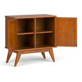 WYNDENHALL Tierney SOLID HARDWOOD 32 inch Wide Mid Century Modern Low Storage Cabinet - 32"w x 14"d x 31" h