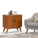 WYNDENHALL Tierney SOLID HARDWOOD 32 inch Wide Mid Century Modern Low Storage Cabinet - 32"w x 14"d x 31" h