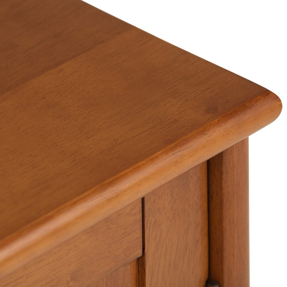 WYNDENHALL Tierney SOLID HARDWOOD 32 inch Wide Mid Century Modern Low Storage Cabinet - 32"w x 14"d x 31" h