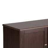 WYNDENHALL Tierney SOLID HARDWOOD 32 inch Wide Mid Century Modern Low Storage Cabinet - 32"w x 14"d x 31" h