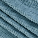 Waffle Textured Soft Fleece Blanket