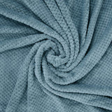 Waffle Textured Soft Fleece Blanket