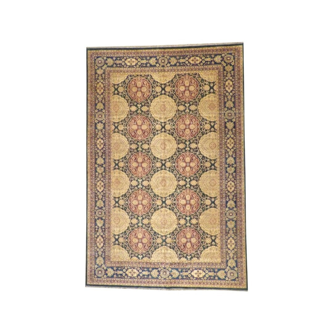 Wahi Rugs Agra Ziegler Antique Wash Hand knotted Wool Rug 11'11" x 18'
