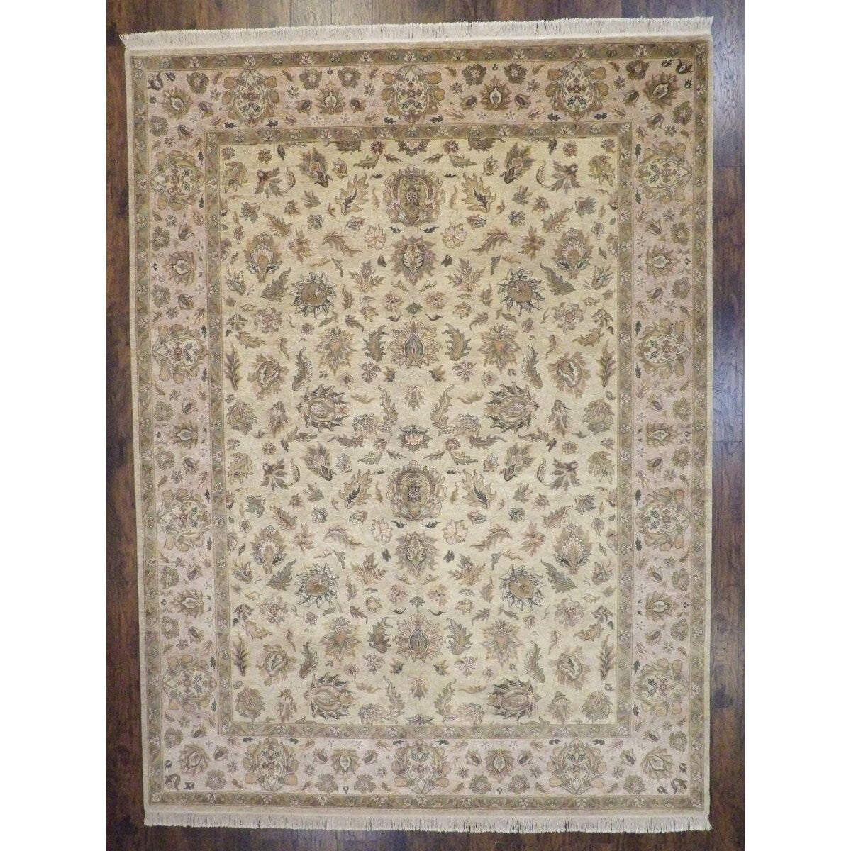 Wahi Rugs Fine Kashan Tie Dye 9'0"x12'0" Hand-knotted Rug - 9' x 12'