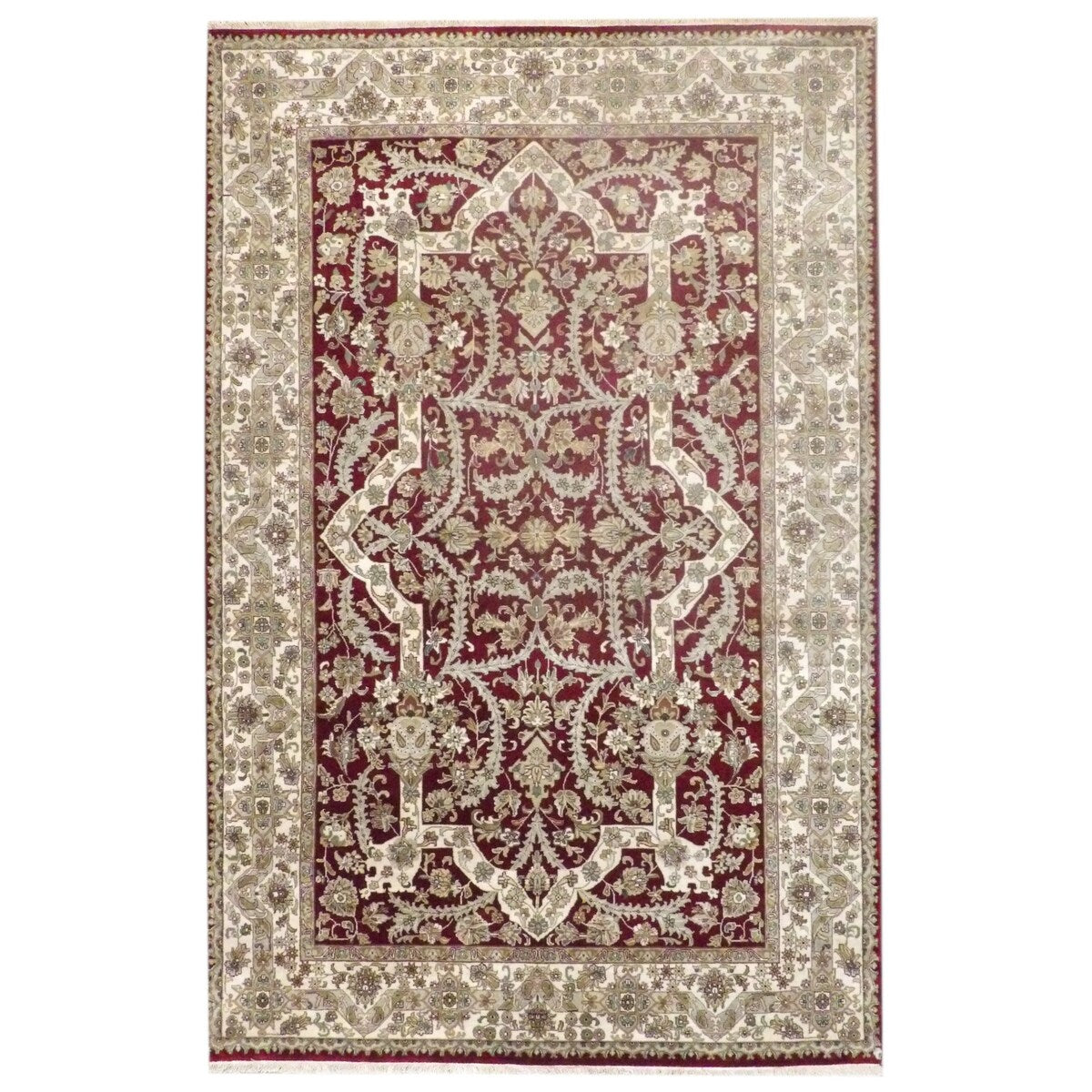Wahi Rugs Fine Persian Haji Jalili 6'0"x9'0" Hand-knotted Rug - 6'5" x