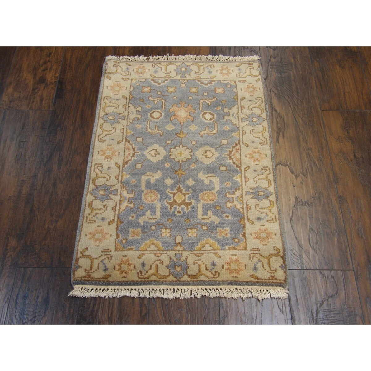 Wahi Rugs Hand Knotted Turk Oushak Silver Wash 2'0"x3'0"
