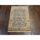 Wahi Rugs Hand Knotted Turk Oushak Silver Wash 2'0"x3'0"