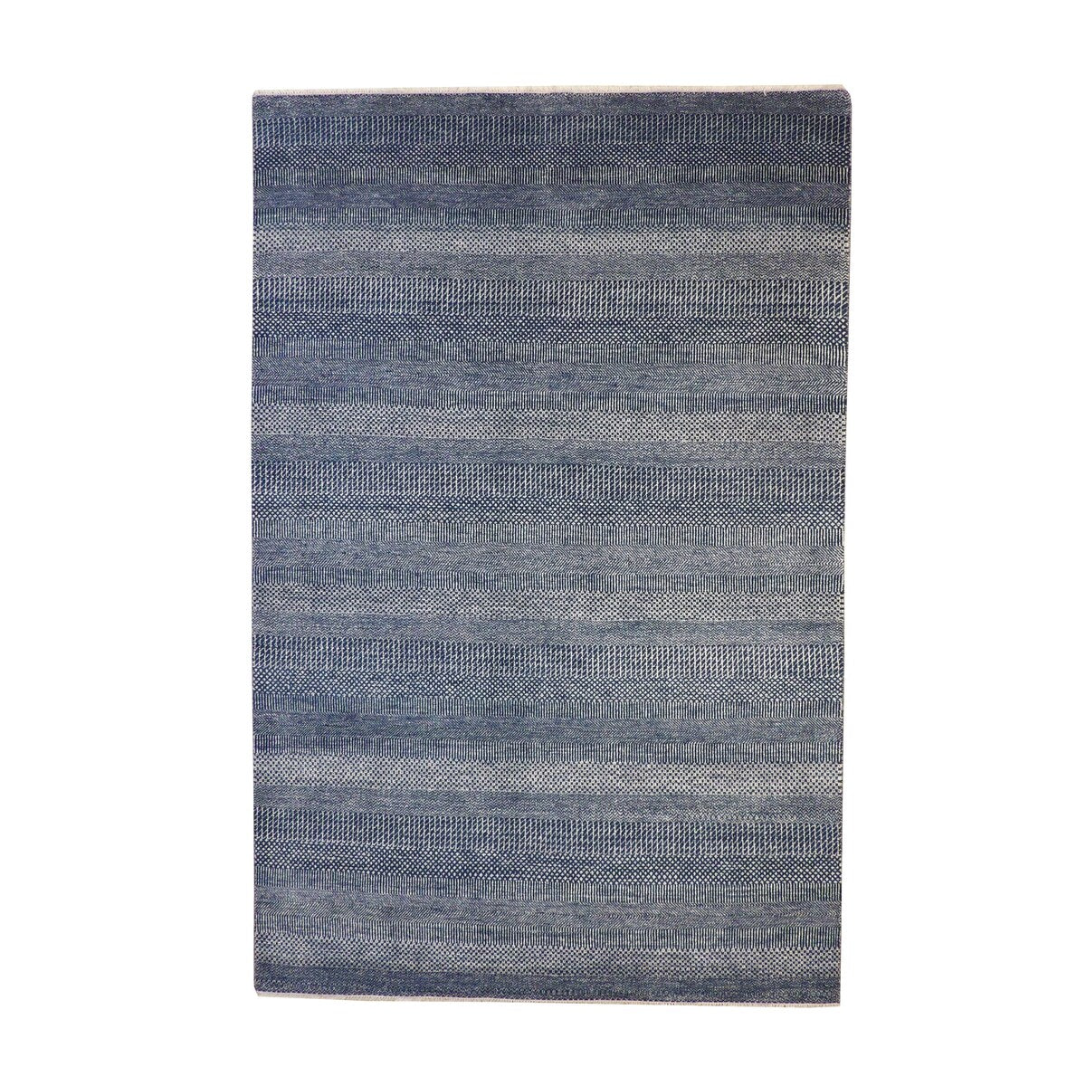 Wahi Rugs Modern Wool/silk Hand Knotted Rug 6.0x9.2 - 6'5" x 9'8