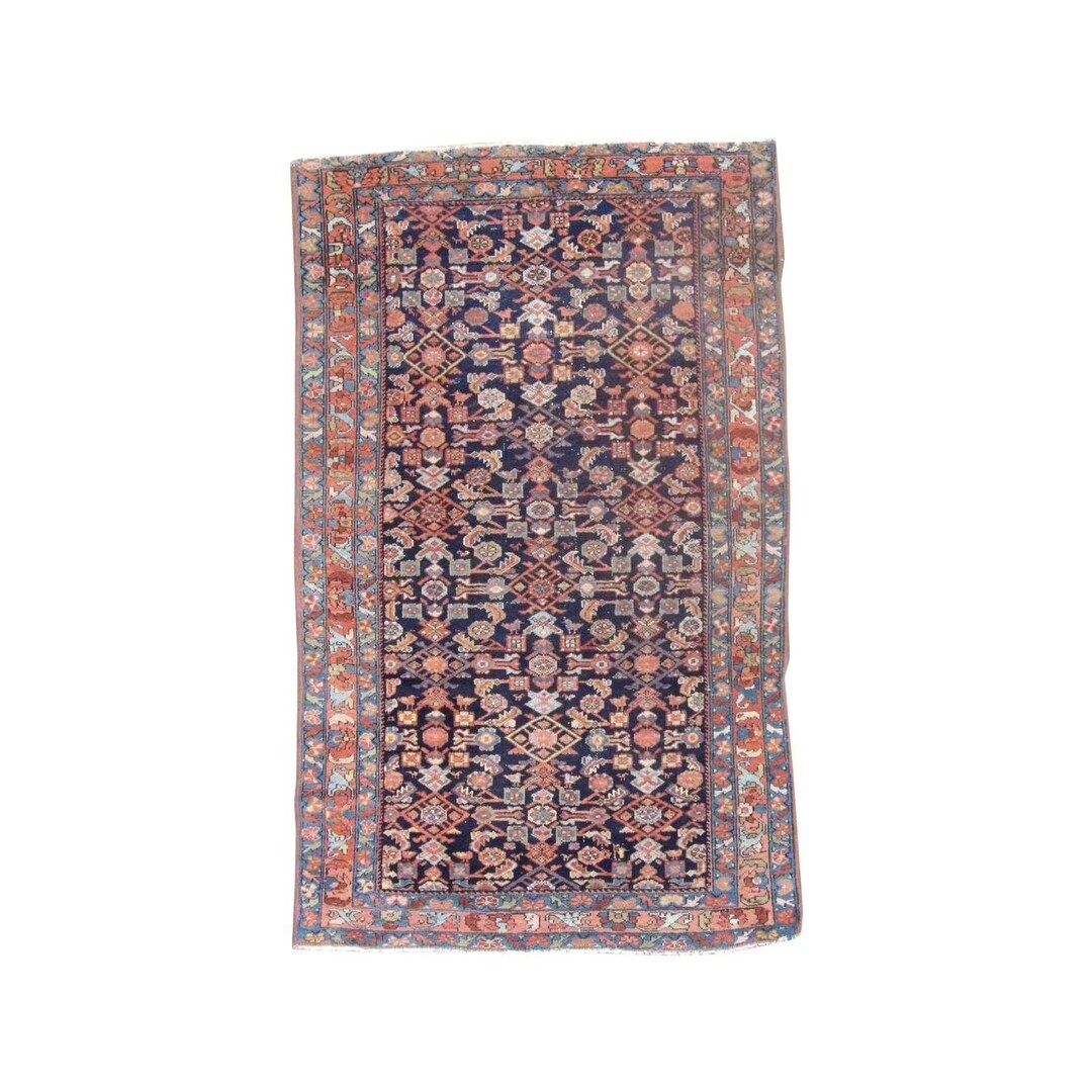 Wahi Rugs Traditional Wool Hand Knotted Rug 4'3" x 7'0" - 4'6" x 6'8