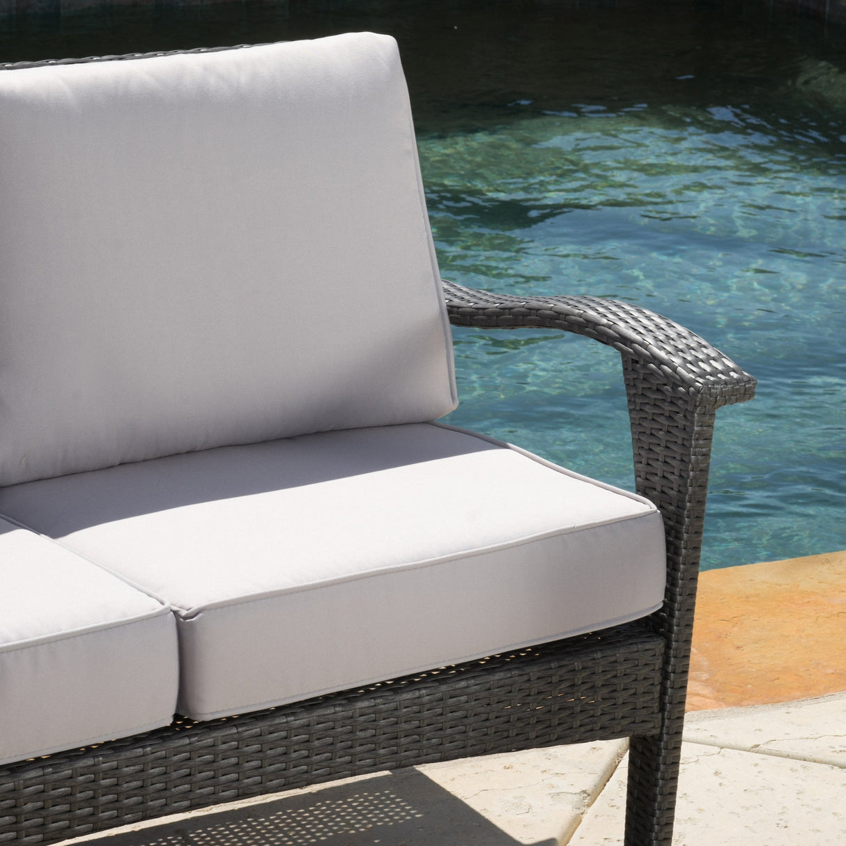 Waikiki Outdoor 8-piece Wicker Seating Set with Cushions by Christopher Knight Home