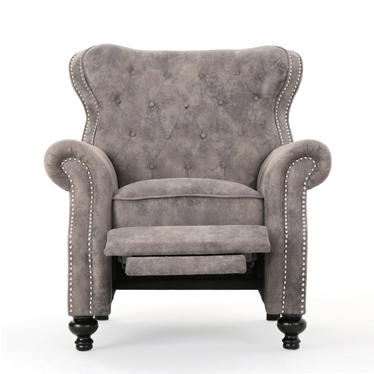 Walder Tufted Microfiber Recliner Club Chair by Christopher Knight Home