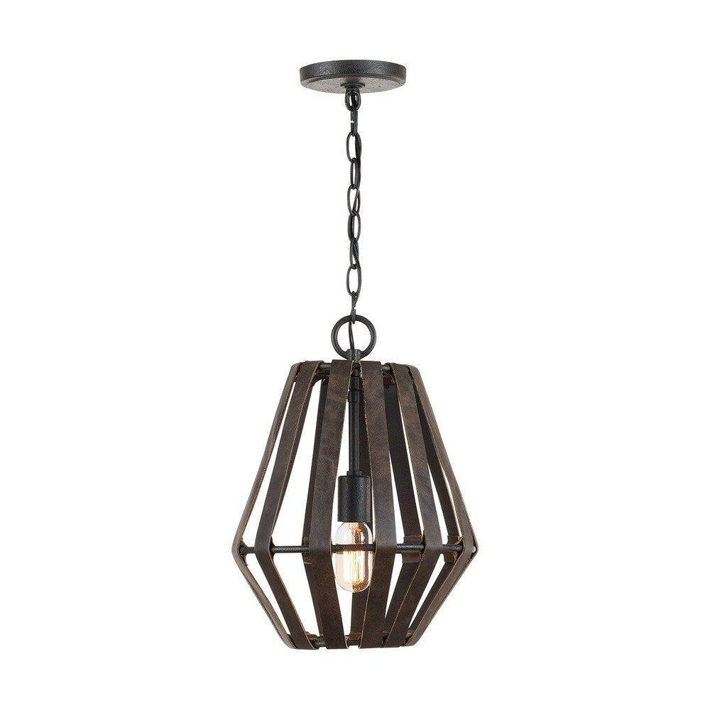 Walker 1-light Rustic Iron Pendant