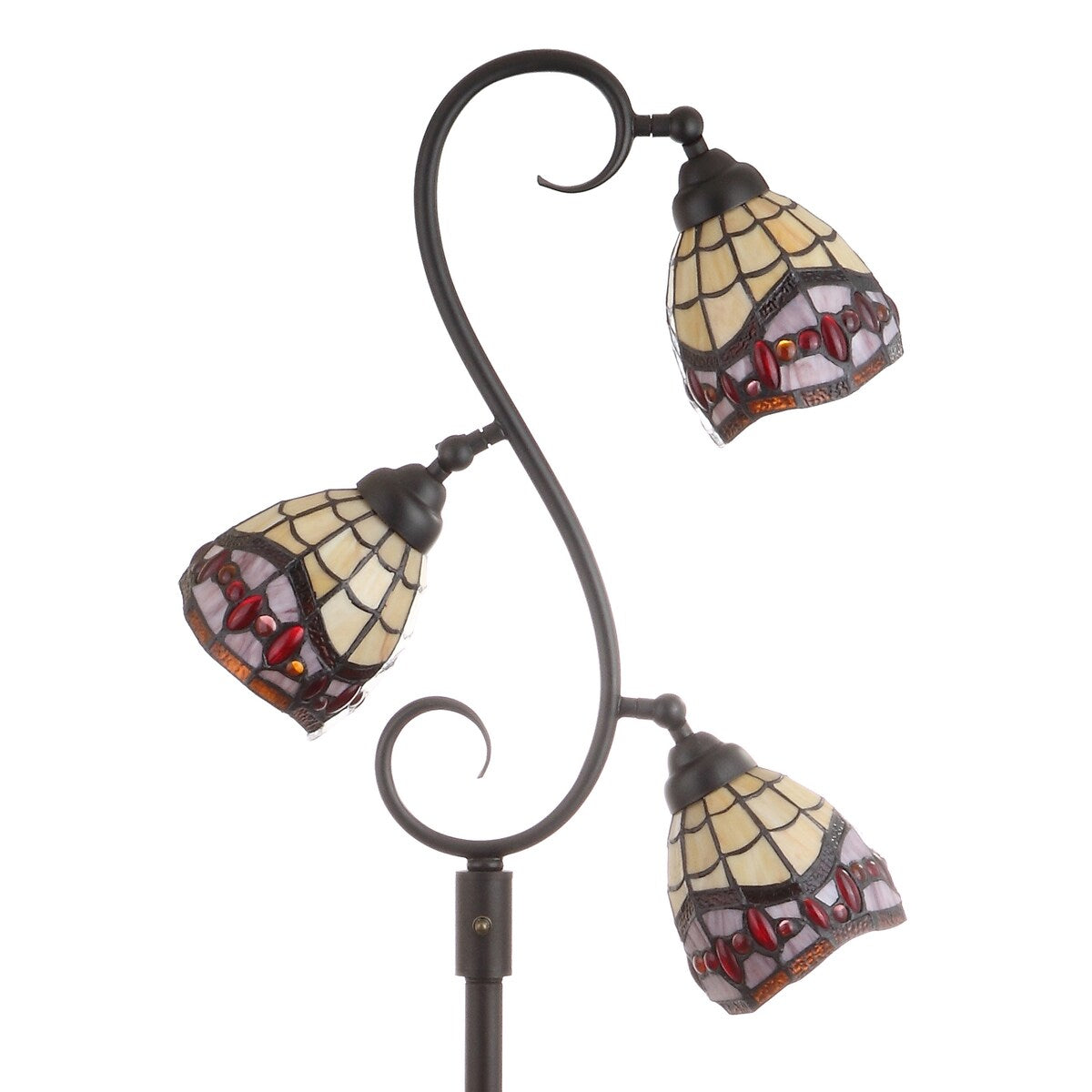 Walker Tiffany-Style 70.5" Multi-Light LED Floor Lamp, Bronze by JONATHAN Y