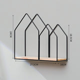 Wall Basket Kitchen Wall Hanging Bathroom Storage - Gold