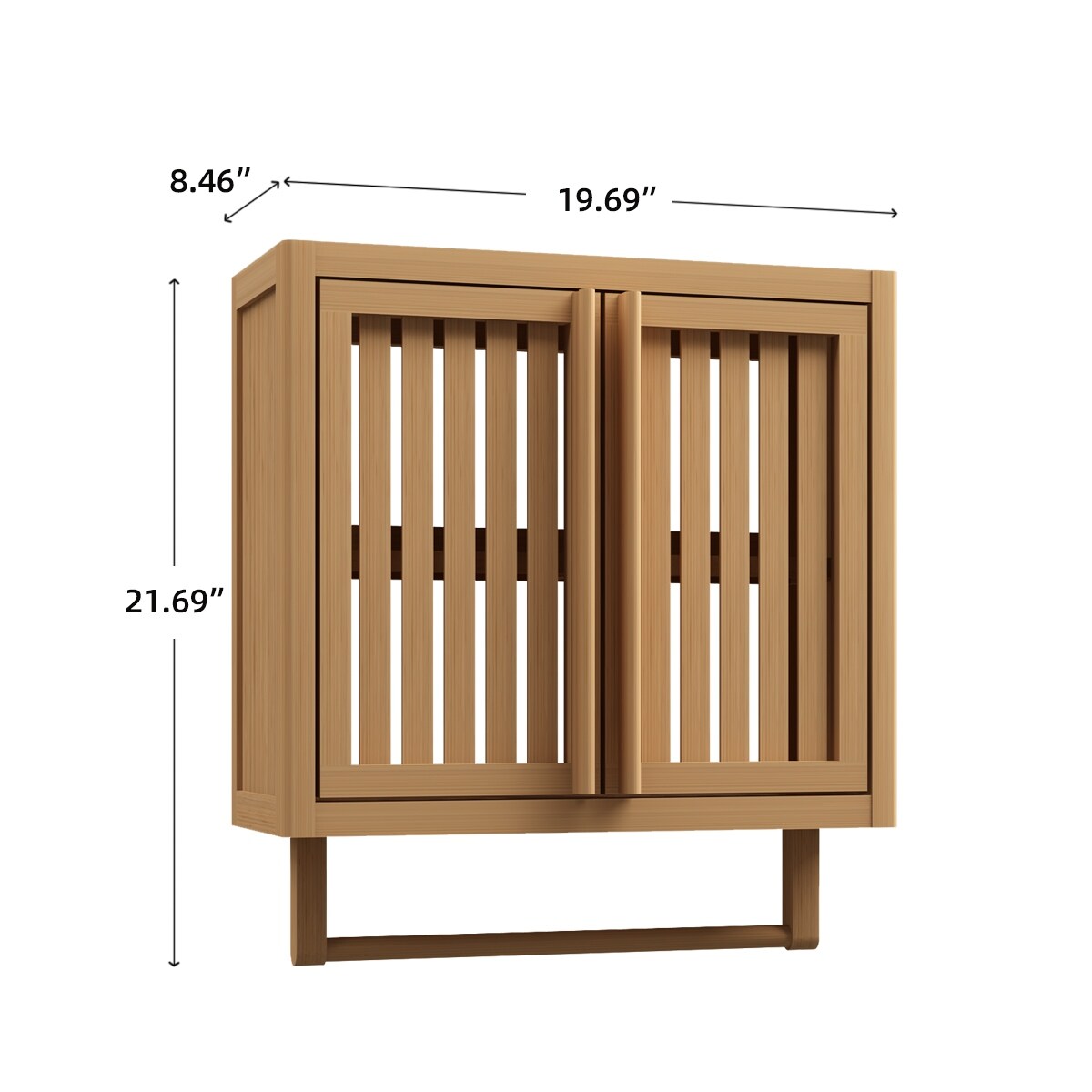 Wall Cabinet Bamboo toilet storage box