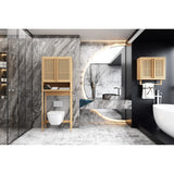 Wall Cabinet Bamboo toilet storage box