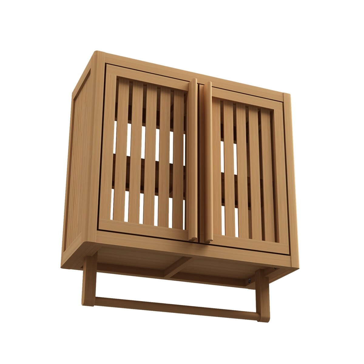 Wall Cabinet Bamboo toilet storage box