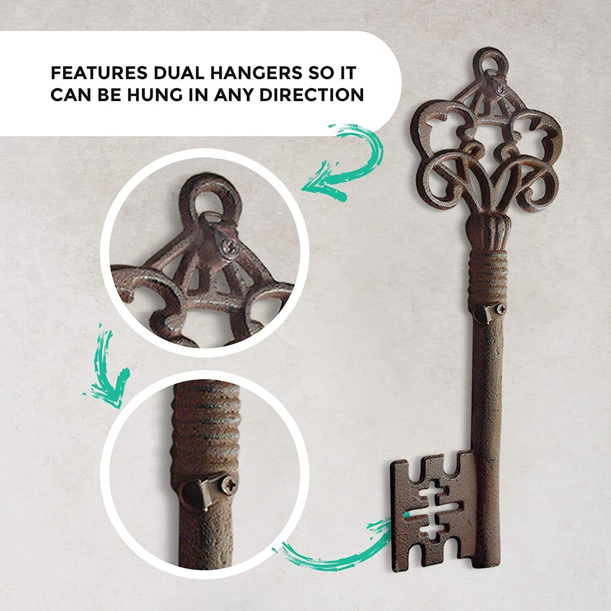 Wall Charmers Metal Skeleton Key Wall Decor