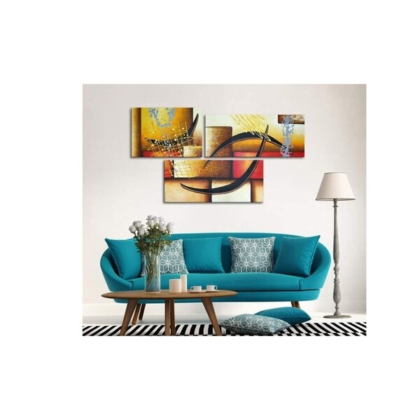 Wall Decor Oil Paintings On Canvas Various Abstract Designs 1/ 3 /4 /5 Panels