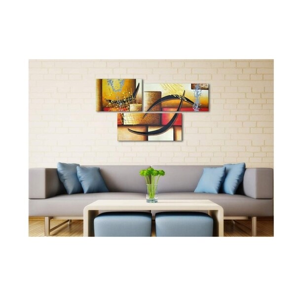 Wall Decor Oil Paintings On Canvas Various Abstract Designs 1/ 3 /4 /5 Panels