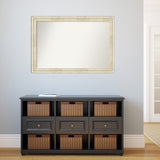 Wall Mirror Choose Your Custom Size - Large, Country Whitewash Wood