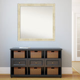 Wall Mirror Choose Your Custom Size - Large, Country Whitewash Wood