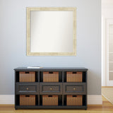 Wall Mirror Choose Your Custom Size - Large, Country Whitewash Wood