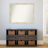 Wall Mirror Choose Your Custom Size - Large, Country Whitewash Wood