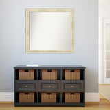 Wall Mirror Choose Your Custom Size - Large, Country Whitewash Wood