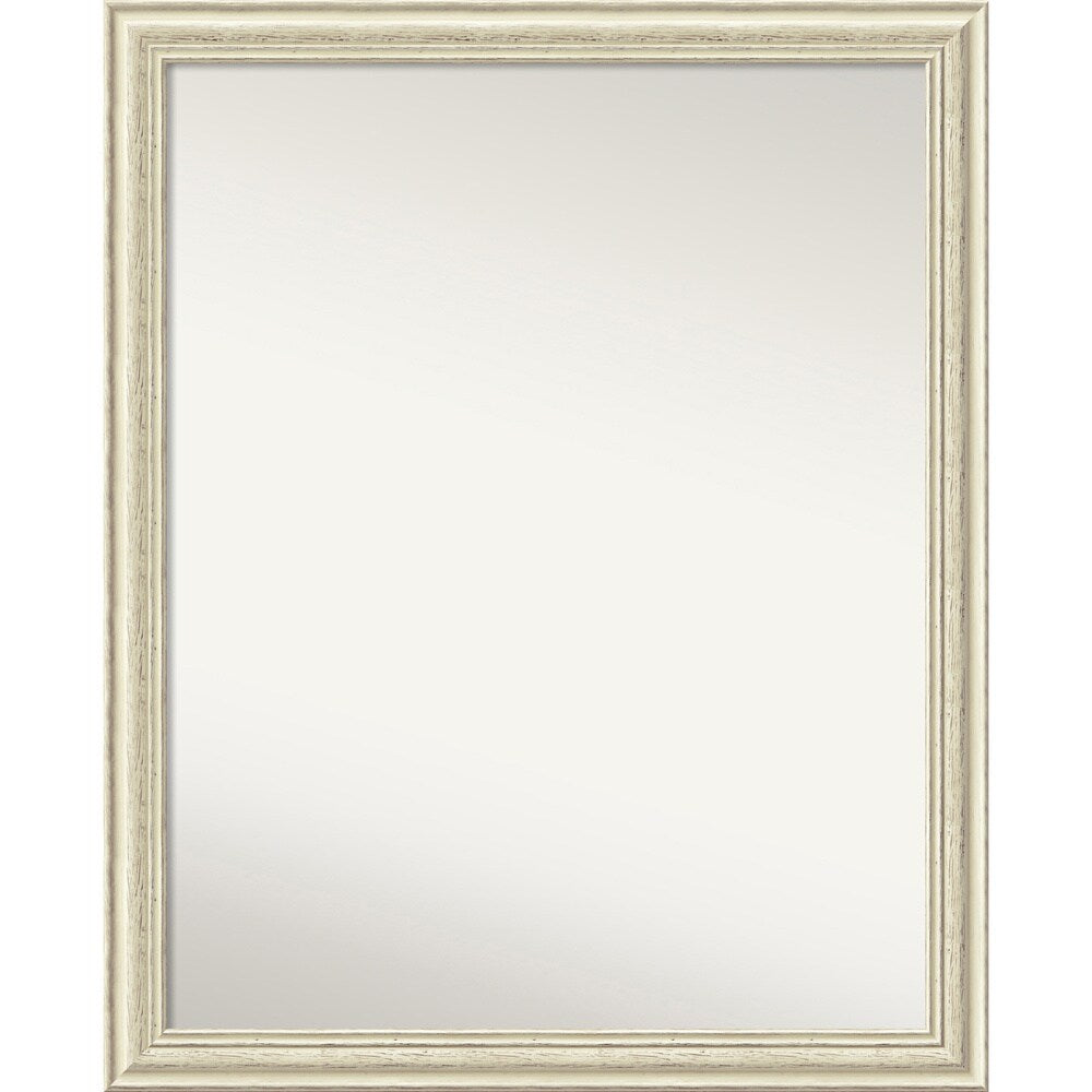 Wall Mirror Choose Your Custom Size - Large, Country Whitewash Wood