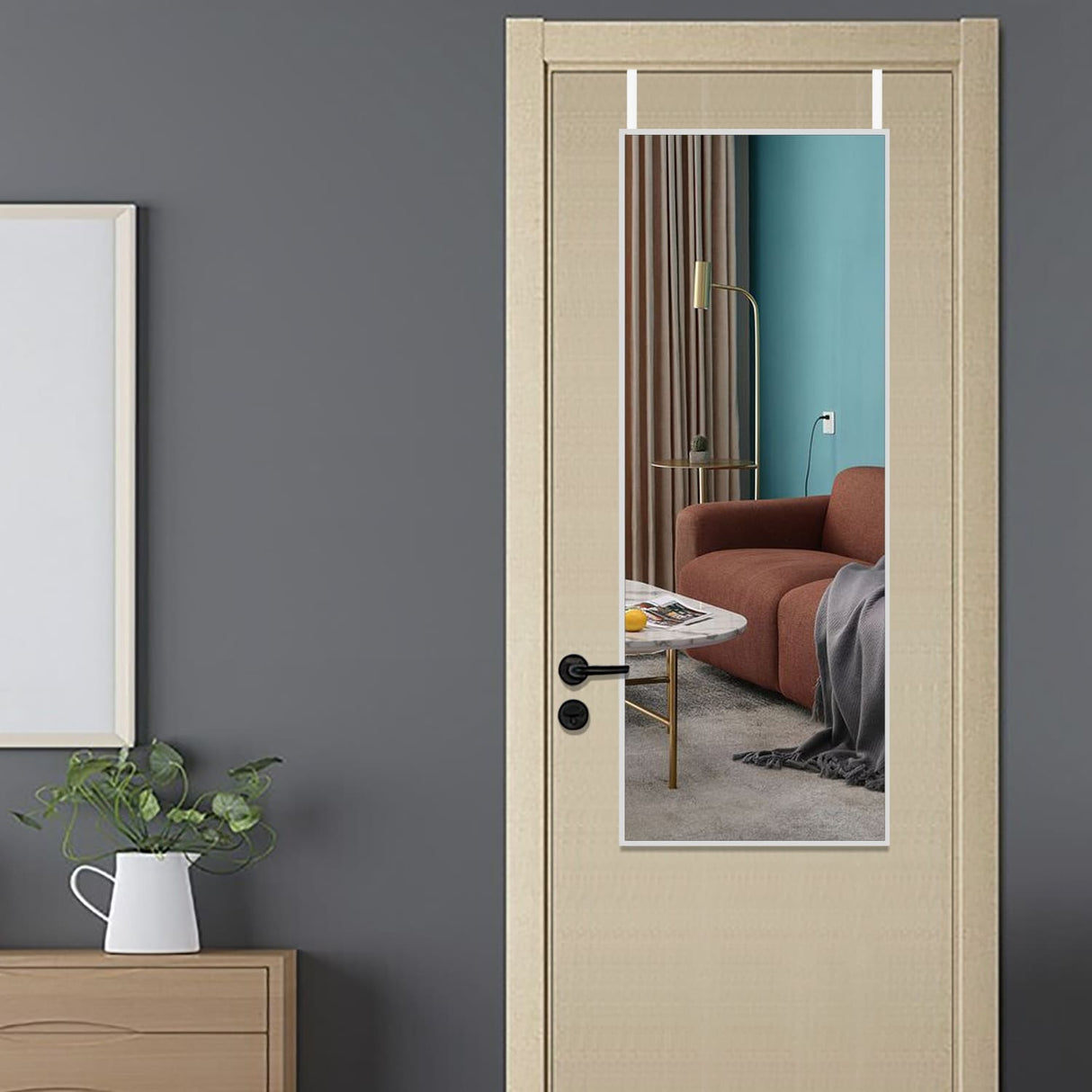Accent Mirrors For Wall Door Hanging Mirror