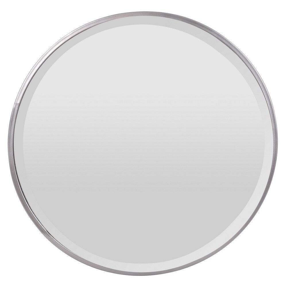 Wall Mirror-silver in Silver Metal 36in L x 1in W x 36in H