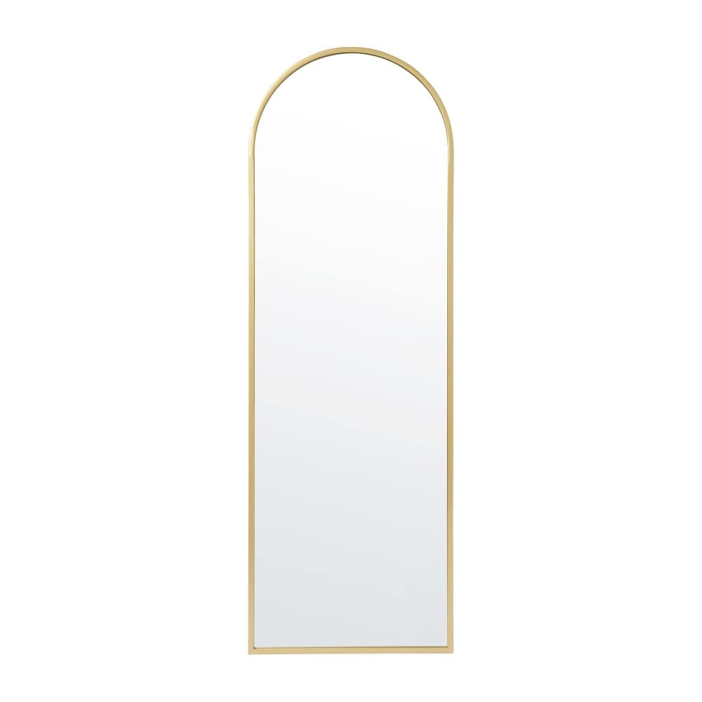 Wall Mount Arched Mirror with Slim Metal Frame