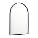 Wall Mount Arched Mirror with Slim Metal Frame
