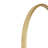 Wall Mount Arched Mirror with Slim Metal Frame