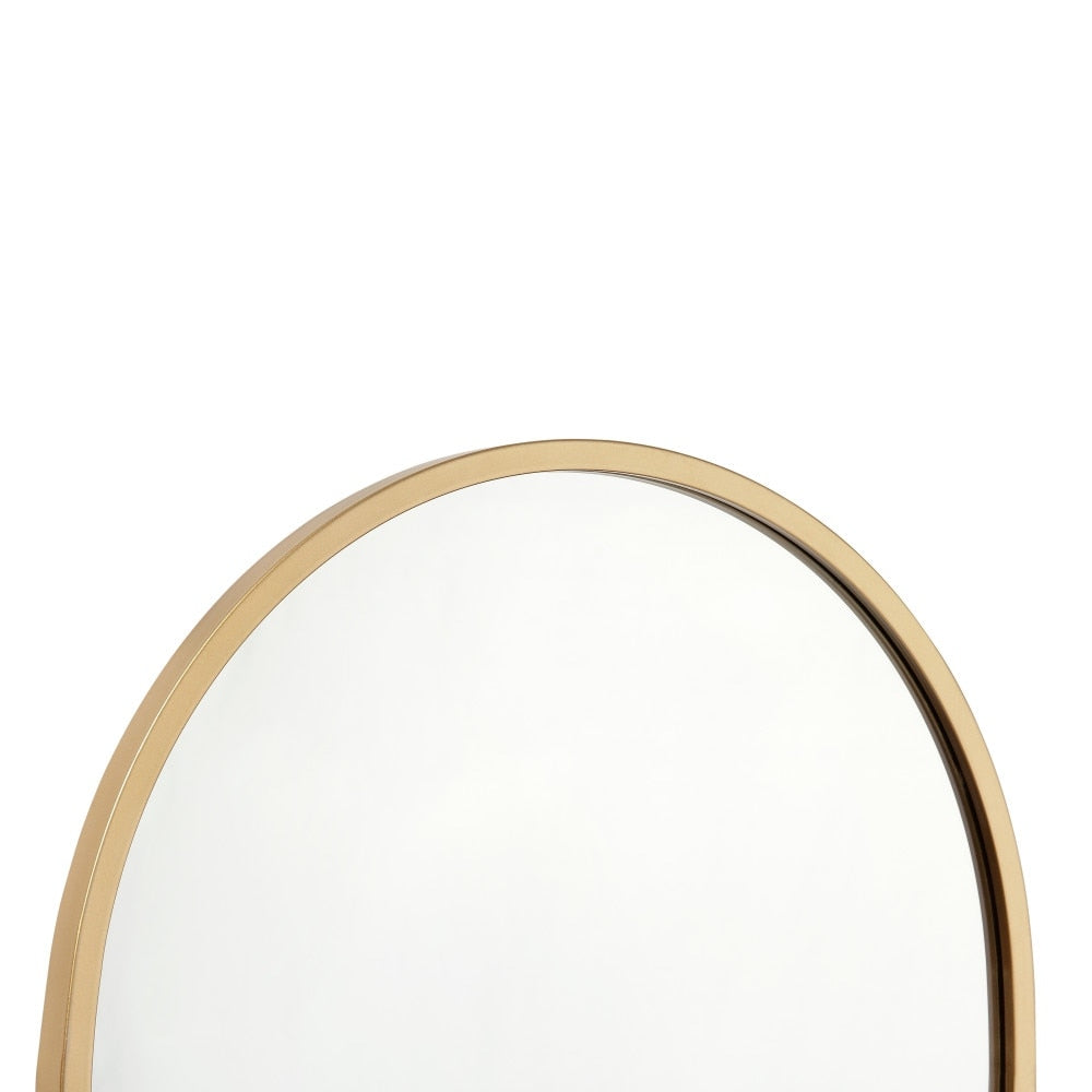 Wall Mount Arched Mirror with Slim Metal Frame