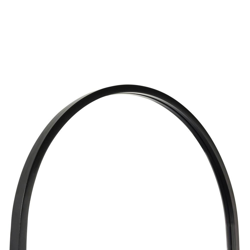 Wall Mount Arched Mirror with Slim Metal Frame